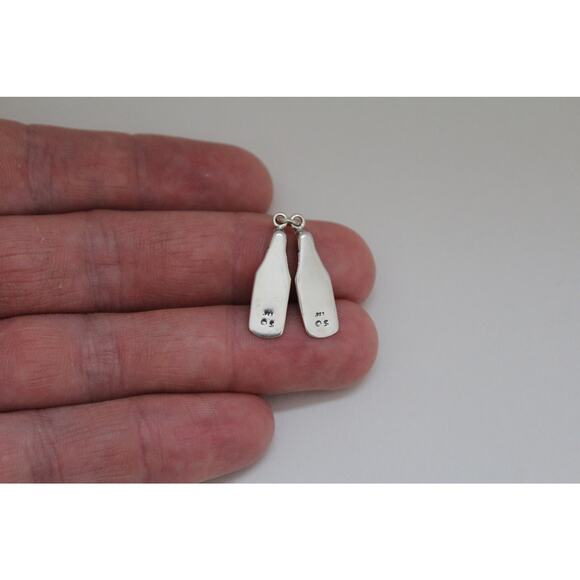 Sterling Silver Oxidized Swim Fins Charm, Oxidized 3D Swim Fins Charm - Picture 2 of 4